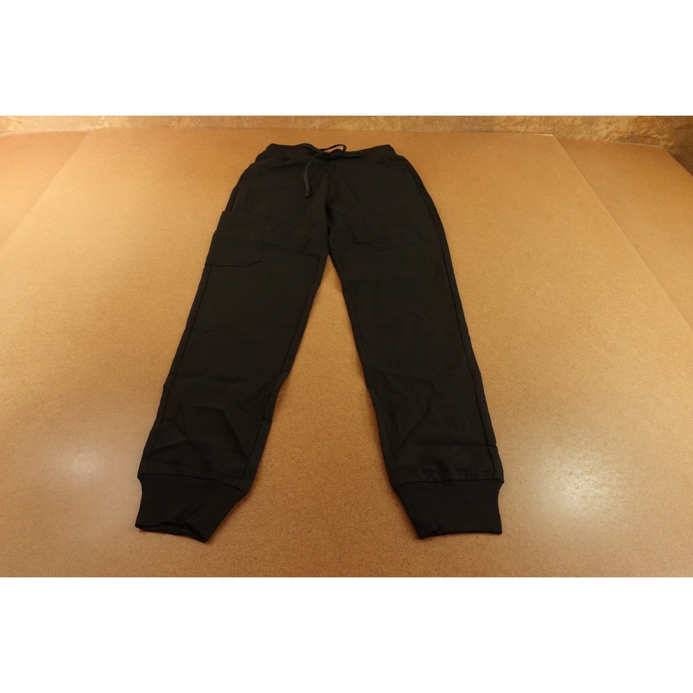 Mandala Womens Size XXS Black‎ Drawstring High Waisted Jogger Scrub Pants NWT